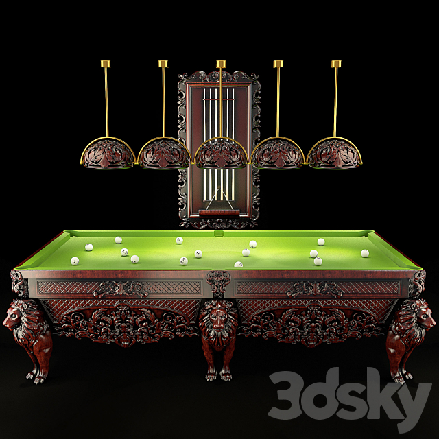 Classic Billiards 3ds Max - thumbnail 1