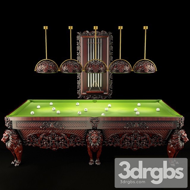 Classic Billiards 3dsmax Download - thumbnail 1