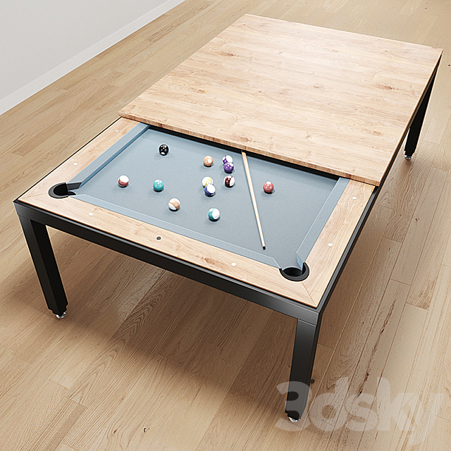 Fusion Pool Table And Dining Table 3ds Max - thumbnail 2