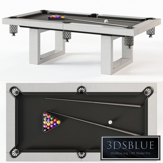 James De Wulf Pool Table 3DS Max - thumbnail 3