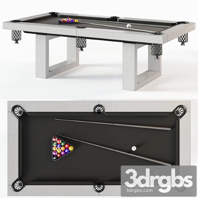 James de wulf pool table 3dsmax Download - thumbnail 1