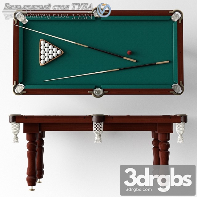 Pool Table 7futov 3dsmax Download - thumbnail 1