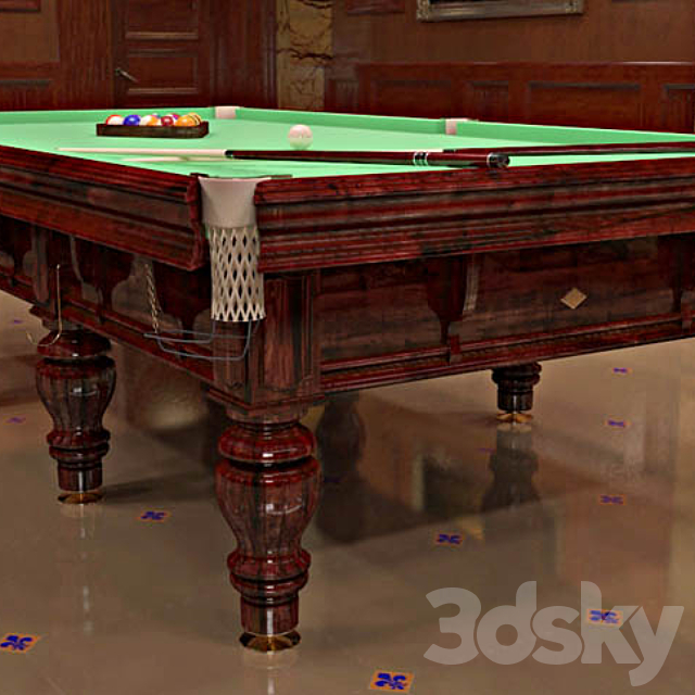 “profi” pool table “President” 3DSMax File - thumbnail 1