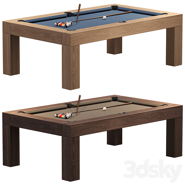 RH Brunswick Parsons Billiards table 3DS Max Model - thumbnail 1