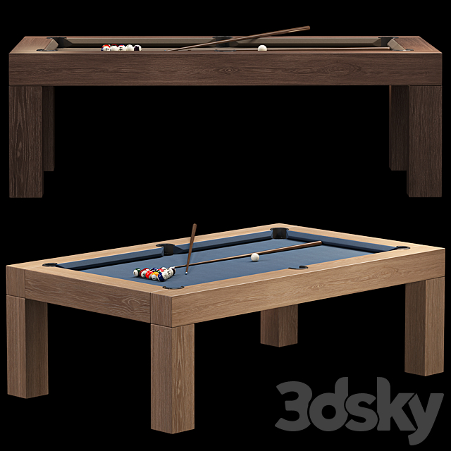 RH Brunswick Parsons Billiards table 3DS Max Model - thumbnail 3