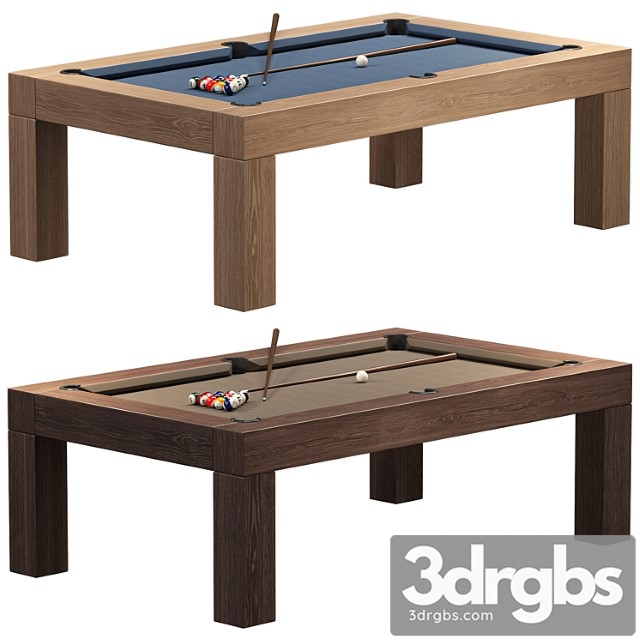 RH Brunswick Parsons Billiards Table 3dsmax Download - thumbnail 1