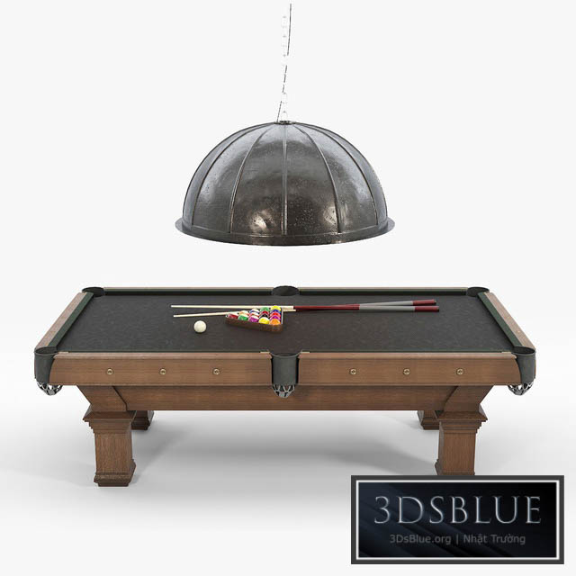 RH \/ BRUNSWICK VINTAGE 1906 BILLIARDS TABLE 3DS Max - thumbnail 3