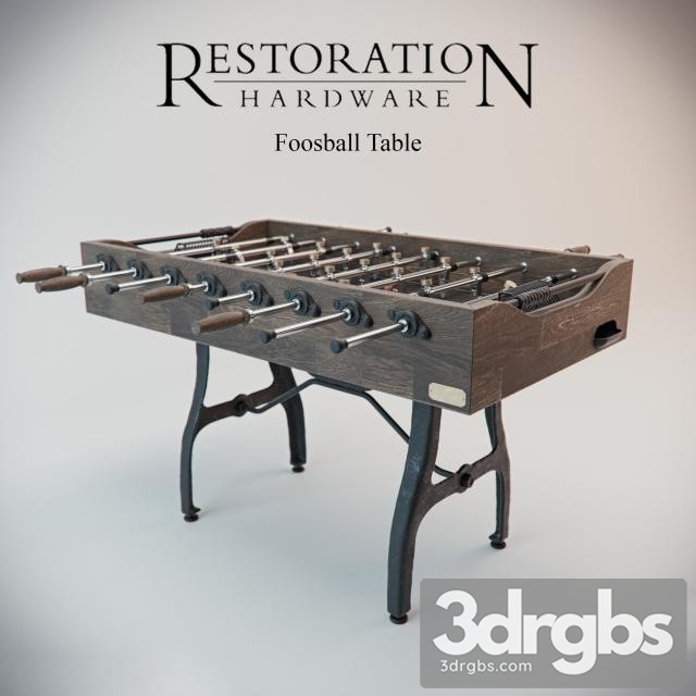 RH Foosball Table 3dsmax Download - thumbnail 1