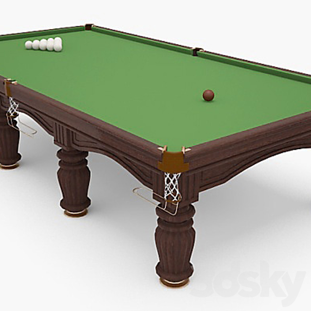 Table for Russian Billiards 1600h3200mm. 3DSMax File - thumbnail 1
