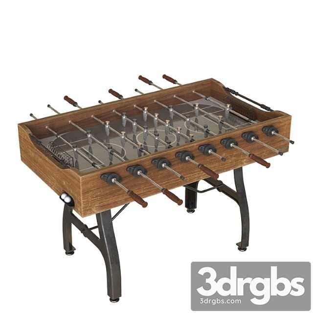 Vintage Industrial Foosball Table 2 3dsmax Download - thumbnail 1