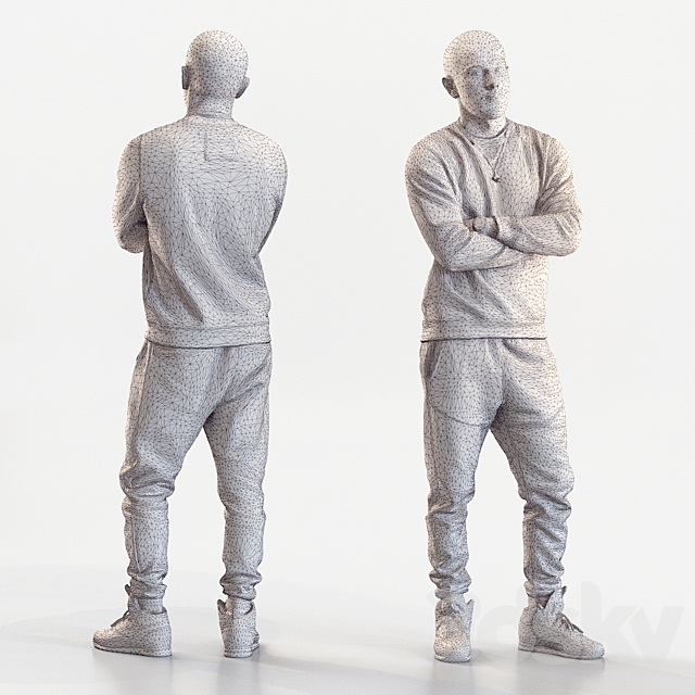 3d scan man 12 3ds Max - thumbnail 2