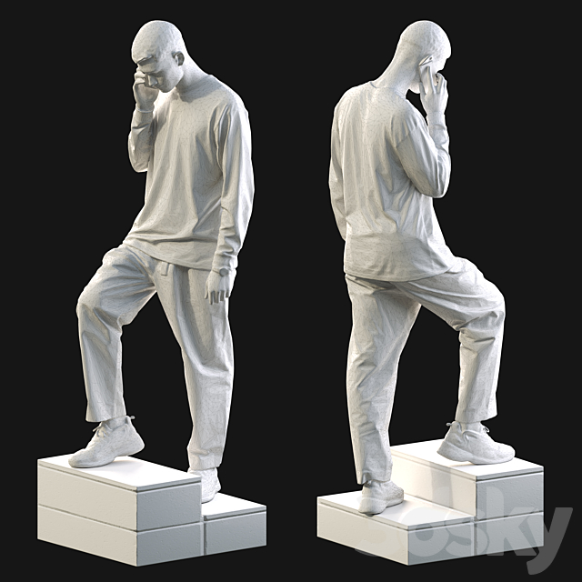 3d scan man 13 3DS Max Model - thumbnail 2