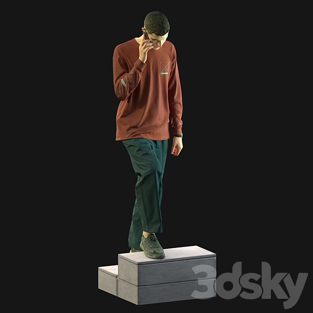 3d scan man 13 3DS Max Model - thumbnail 3