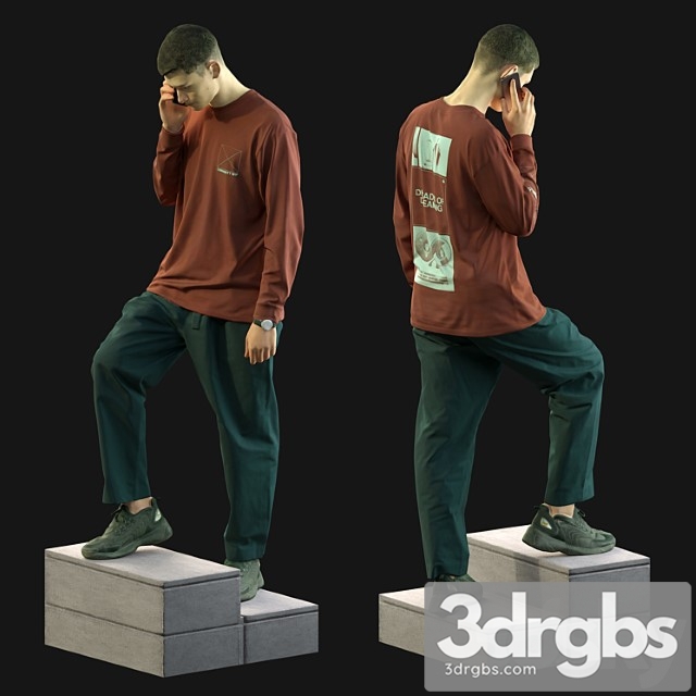 3d scan man 13 - thumbnail 1