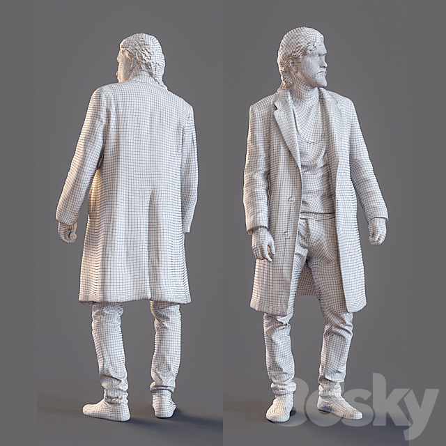 3d scan man 5 3DS Max Model - thumbnail 3