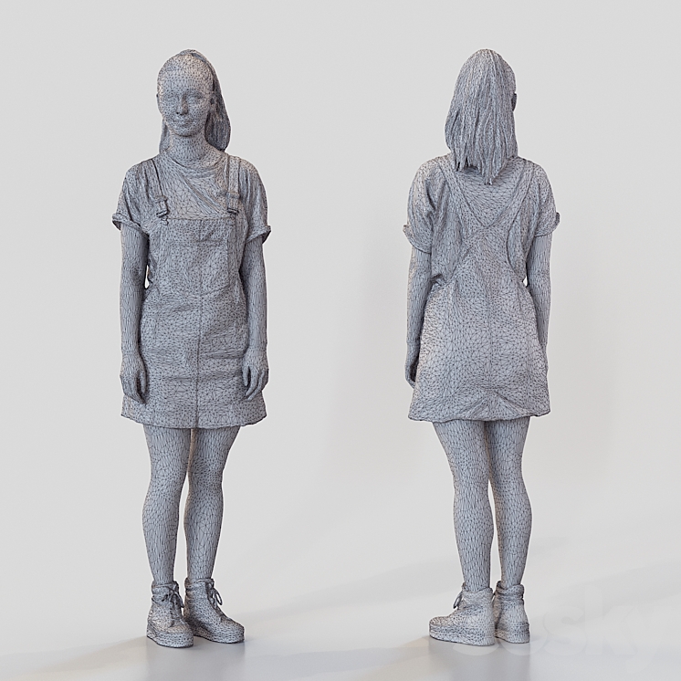 3d scan woman 6 3DS Max - thumbnail 2