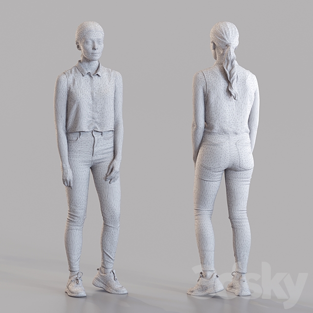 3d scan woman 7 3DS Max Model - thumbnail 2