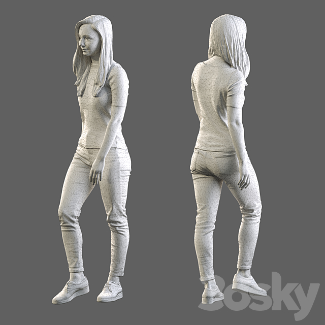 3d scan woman 8 3DS Max Model - thumbnail 2