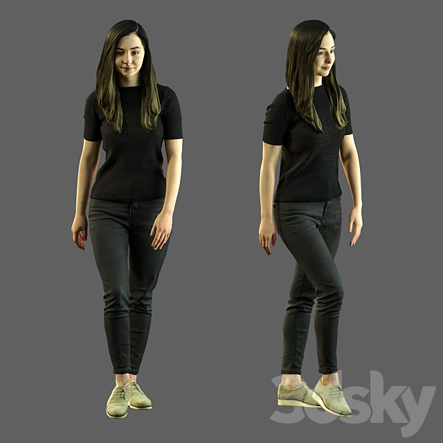 3d scan woman 8 3DS Max Model - thumbnail 3