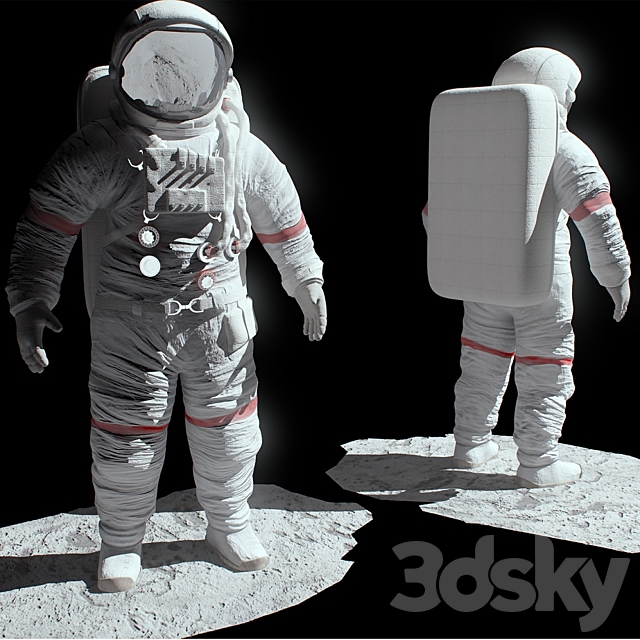 Astronaut 3ds Max - thumbnail 1