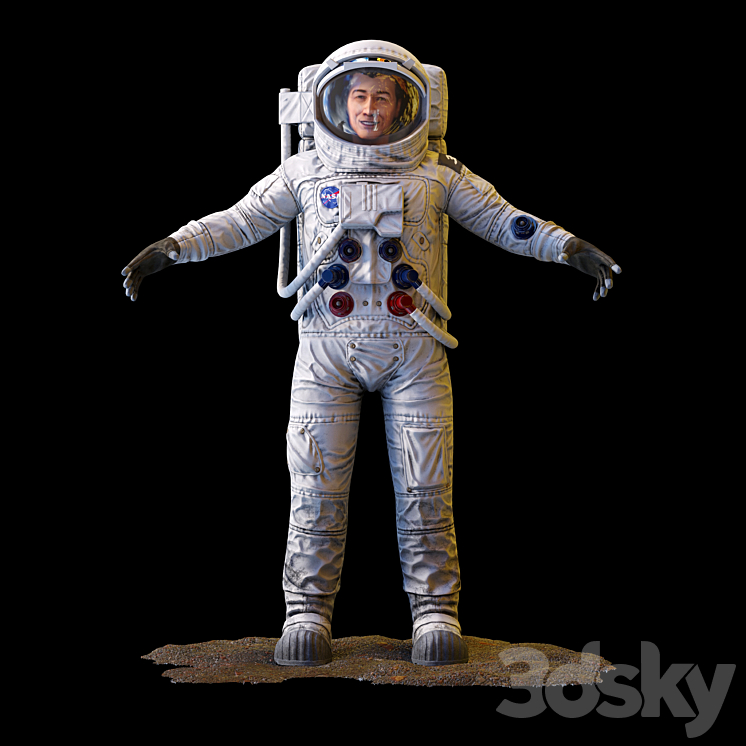 Astronaut 3DS Max - thumbnail 1