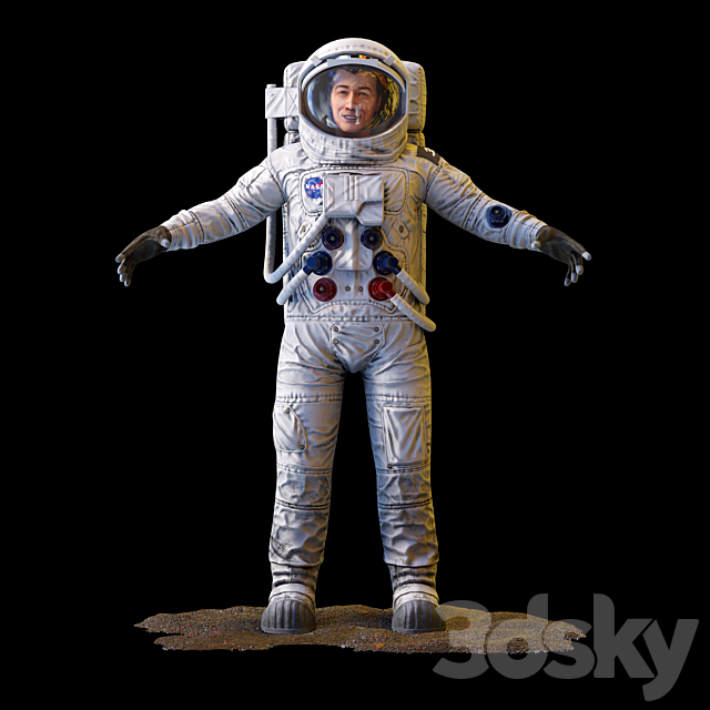 Astronaut 3DSMax File - thumbnail 1