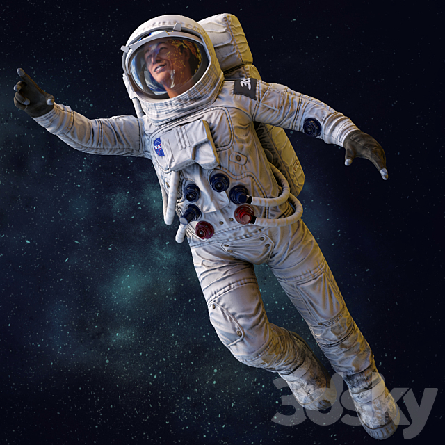 Astronaut 3DSMax File - thumbnail 2