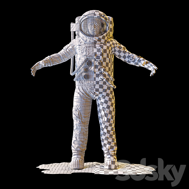 Astronaut 3DSMax File - thumbnail 3