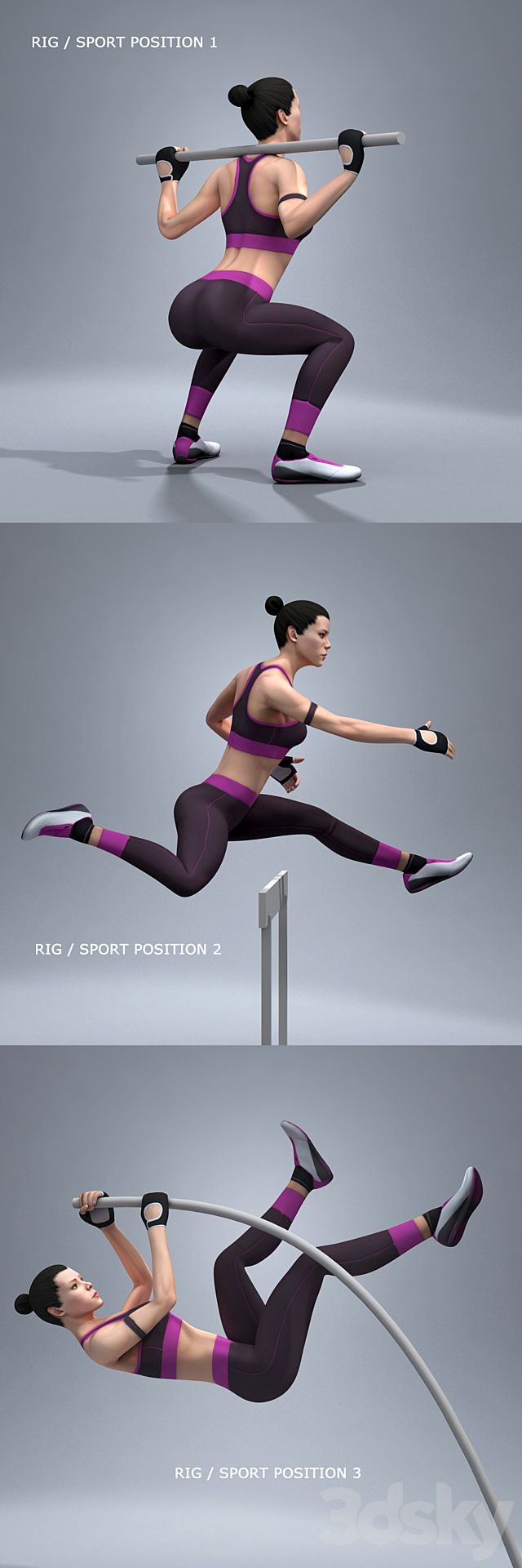 Athlete 2 3ds Max - thumbnail 2