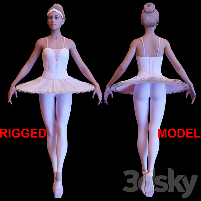 Ballerina 3ds Max - thumbnail 1