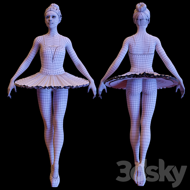 Ballerina 3ds Max - thumbnail 3