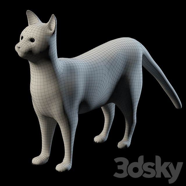 Bengal cat 3DS Max Model - thumbnail 3