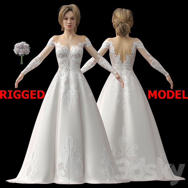 Bride 3DSMax File - thumbnail 2