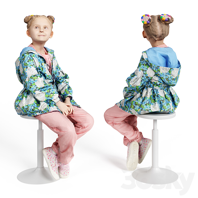 Child sitting KS00030 3ds Max - thumbnail 2