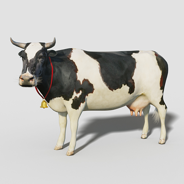 Cow 3DS Max Model - thumbnail 2