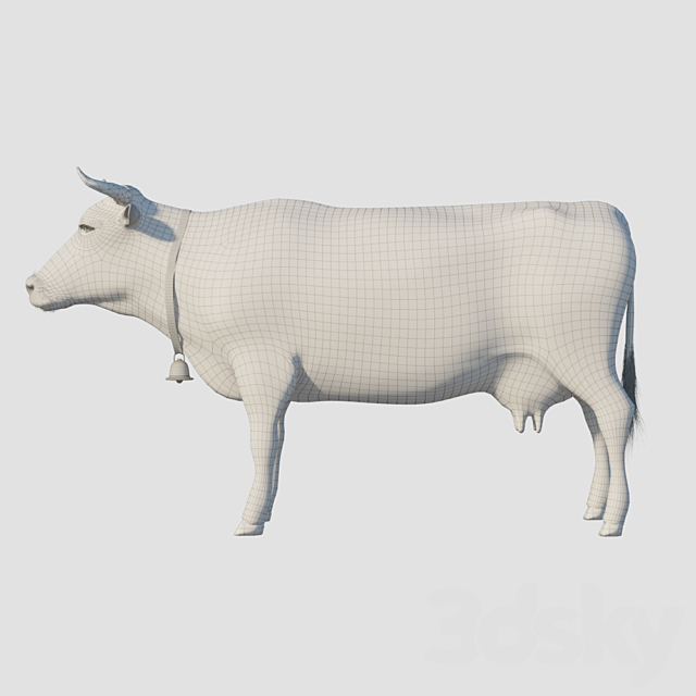 Cow 3DS Max Model - thumbnail 3