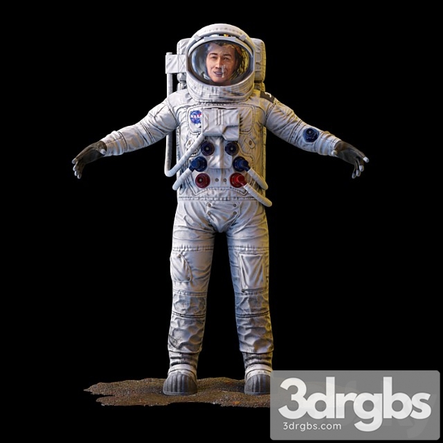 Creature Astronaut 3dsmax Download - thumbnail 1