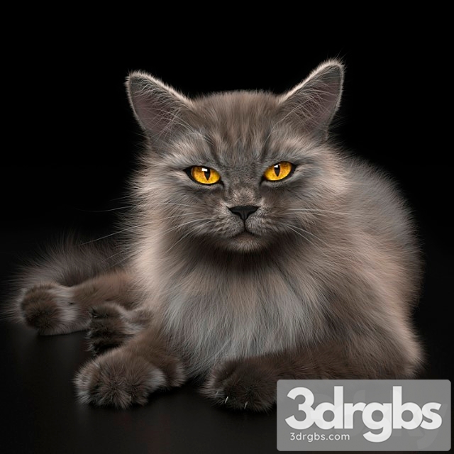 Creature Cat 4 vray 3dsmax Download - thumbnail 1