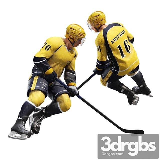 Creature Hockey player. position 1 3dsmax Download - thumbnail 1