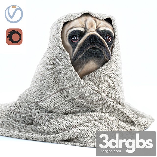 Creature Pug 1 – winter is coming 3dsmax Download - thumbnail 1