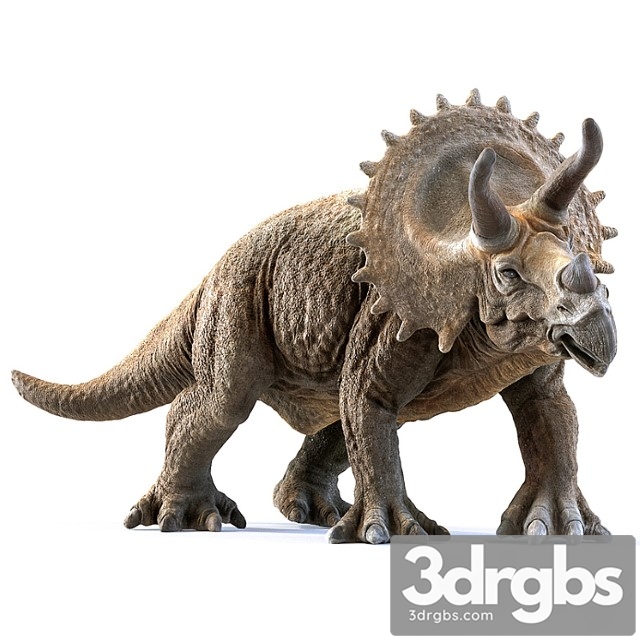 Creature Triceratops 3dsmax Download - thumbnail 1