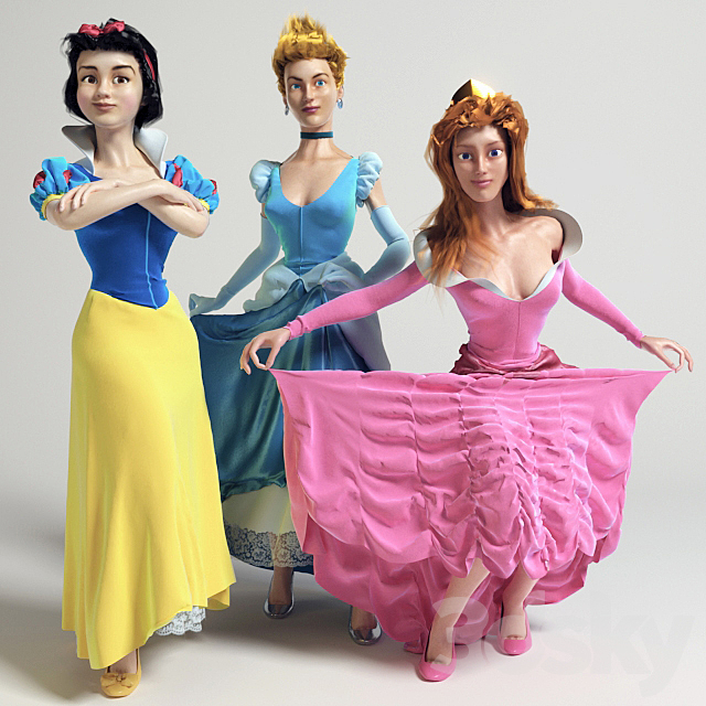 Disney Princess (vray GGX) 3DSMax File - thumbnail 1