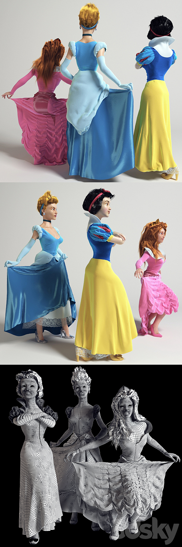 Disney Princess (vray GGX) 3DSMax File - thumbnail 3