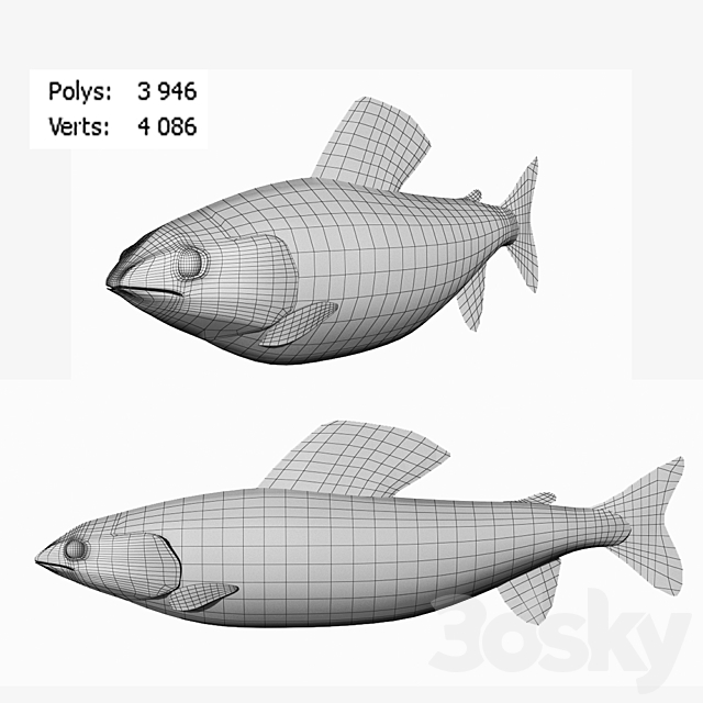 fish 3ds Max - thumbnail 3