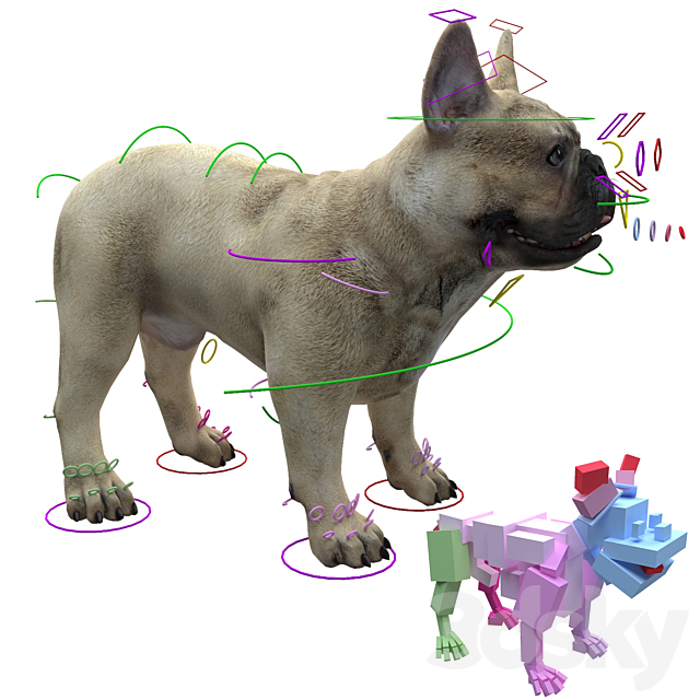 French Bulldog 3DSMax File - thumbnail 3