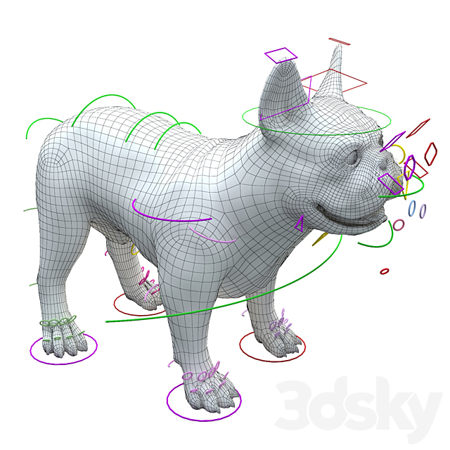 French Bulldog 3DSMax File - thumbnail 4