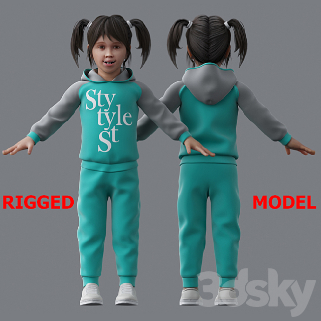 Girl 3ds Max - thumbnail 1