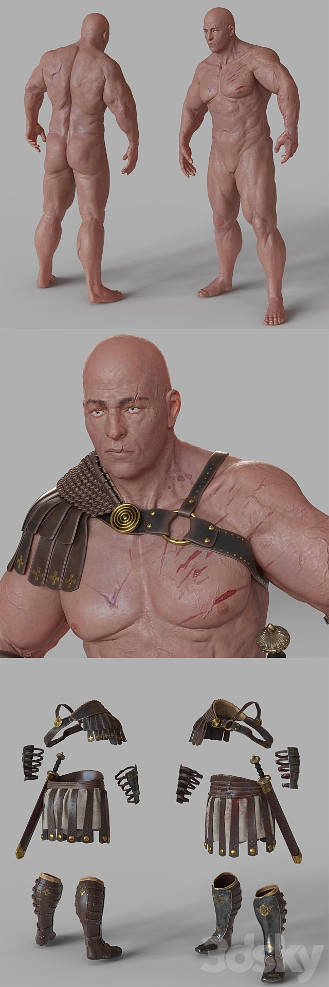 Gladiator 3ds Max - thumbnail 2