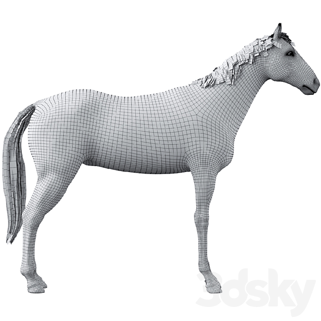 Horse 3ds Max - thumbnail 3