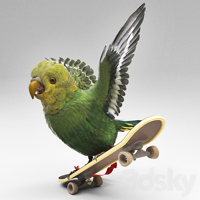 Parrot 3DS Max Model - thumbnail 2